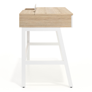 mesa de ordenador blanco opal 6
