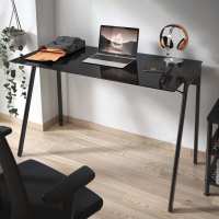 Escritorio con cargador wireless Stellar, cristal templado