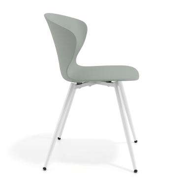 silla confidente blanco antracita 4 patas plastico brazos fijos 3