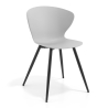 Silla Nórdica Emily, asiento ergonómico, patas de madera