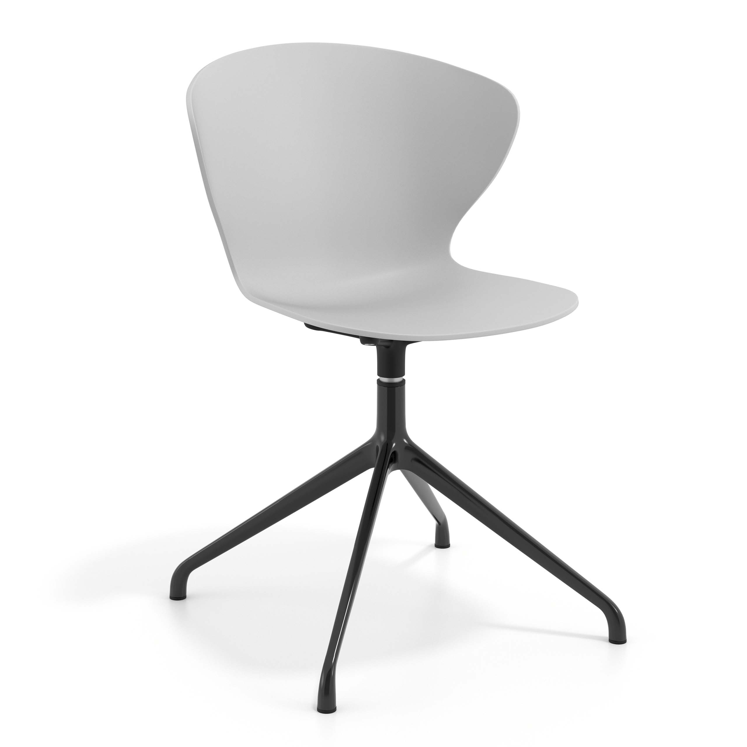 Silla de reuniones Emily, base piramidal
