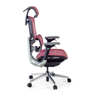 silla ergonomica rojo valkyr malla brazos regulables 4d doble soporte lumbar reposacabezas 11