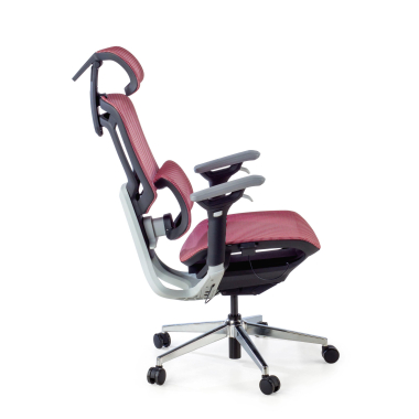 silla ergonomica rojo valkyr malla brazos regulables 4d doble soporte lumbar reposacabezas 6