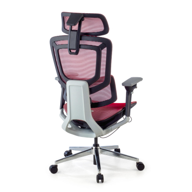 silla ergonomica rojo valkyr malla brazos regulables 4d doble soporte lumbar reposacabezas 8