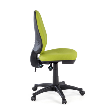 silla de oficina verde sin brazos tela sin brazos 4