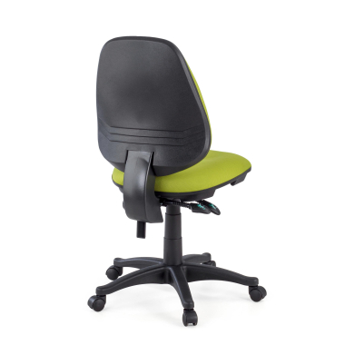 silla de oficina verde sin brazos tela sin brazos 6