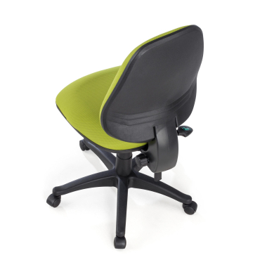 silla de oficina verde sin brazos tela sin brazos 9