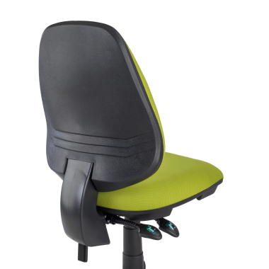 silla de oficina verde sin brazos tela sin brazos 7