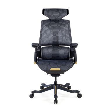 silla gaming amarillo blooddragon malla brazos regulables 6d soporte lumbar reposacabezas 4
