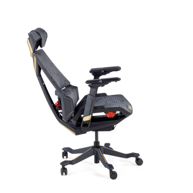 silla gaming amarillo blooddragon malla brazos regulables 6d soporte lumbar reposacabezas 9