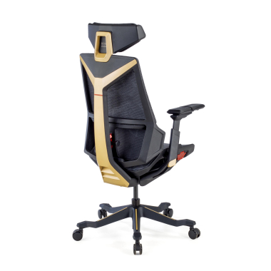 silla gaming amarillo blooddragon malla brazos regulables 6d soporte lumbar reposacabezas 7