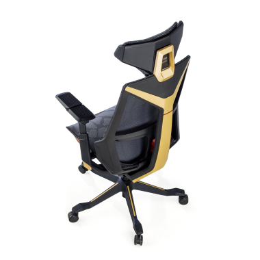 silla gaming amarillo blooddragon malla brazos regulables 6d soporte lumbar reposacabezas 11