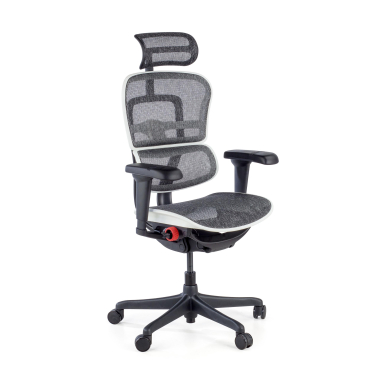 silla gaming blanco estructura negra gaming malla brazos regulables 5d soporte lumbar reposacabezas 1