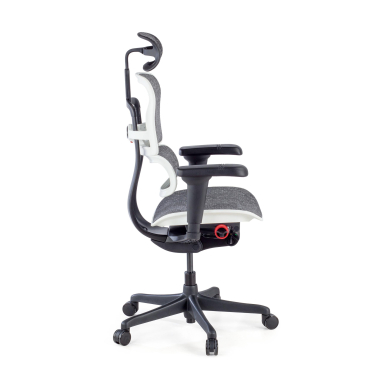 silla gaming blanco estructura negra gaming malla brazos regulables 5d soporte lumbar reposacabezas 8