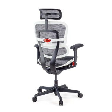 silla gaming blanco estructura negra gaming malla brazos regulables 5d soporte lumbar reposacabezas 9