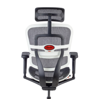 silla gaming blanco estructura negra gaming malla brazos regulables 5d soporte lumbar reposacabezas 4