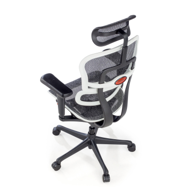 silla gaming blanco estructura negra gaming malla brazos regulables 5d soporte lumbar reposacabezas 10