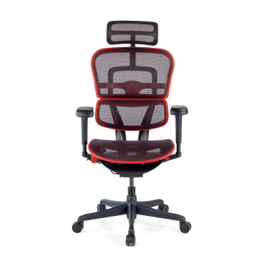 silla gaming rojo estructura negra gaming malla brazos regulables 5d soporte lumbar reposacabezas 3