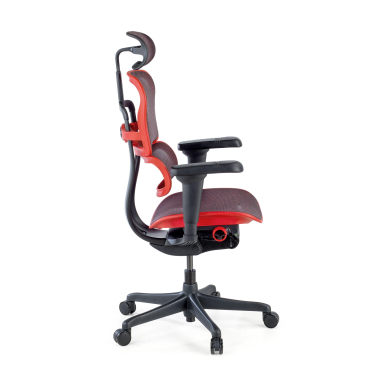 silla gaming rojo estructura negra gaming malla brazos regulables 5d soporte lumbar reposacabezas 7