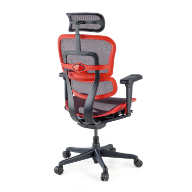 silla gaming rojo estructura negra gaming malla brazos regulables 5d soporte lumbar reposacabezas 8