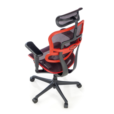 silla gaming rojo estructura negra gaming malla brazos regulables 5d soporte lumbar reposacabezas 10