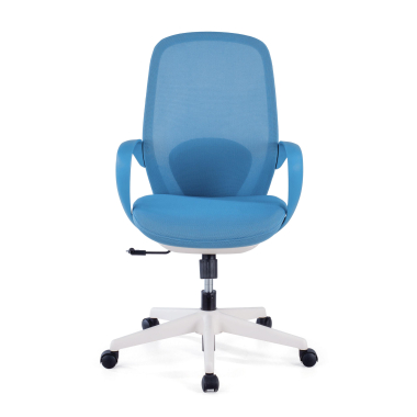 silla giratoria azul whisper malla brazos fijos 3