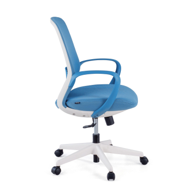 silla giratoria azul whisper malla brazos fijos 5