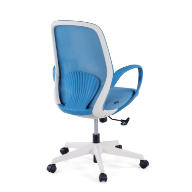 silla giratoria azul whisper malla brazos fijos 7