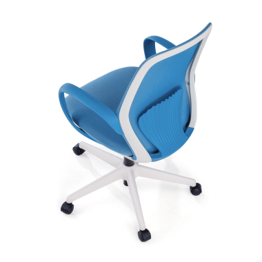 silla giratoria azul whisper malla brazos fijos 9