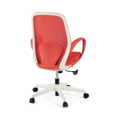 silla giratoria rojo whisper malla brazos fijos 7