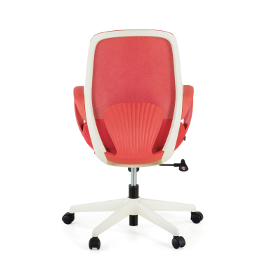 silla giratoria rojo whisper malla brazos fijos 8