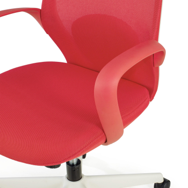 silla giratoria rojo whisper malla brazos fijos 4