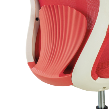 silla giratoria rojo whisper malla brazos fijos 6