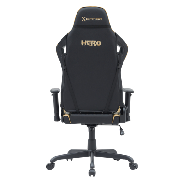 silla gaming amarillo hero piel sintetica brazos moviles cojin lumbar y cervical reposacabezas 6