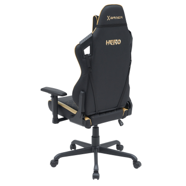 silla gaming amarillo hero piel sintetica brazos moviles cojin lumbar y cervical reposacabezas 8