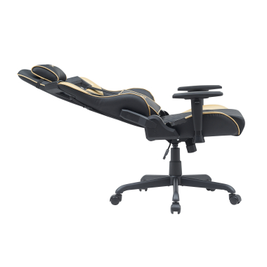silla gaming amarillo hero piel sintetica brazos moviles cojin lumbar y cervical reposacabezas 5