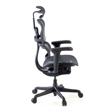 silla ergonomica negro estructura negra malla brazos regulables 4d soporte lumbar reposacabezas 8