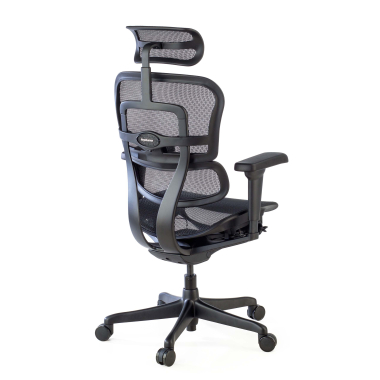 silla ergonomica negro estructura negra malla brazos regulables 4d soporte lumbar reposacabezas 9