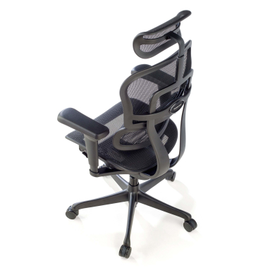 silla ergonomica negro estructura negra malla brazos regulables 4d soporte lumbar reposacabezas 10