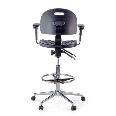 taburete de trabajo y laboratorio negro taburete con brazos plastico sin brazos 7