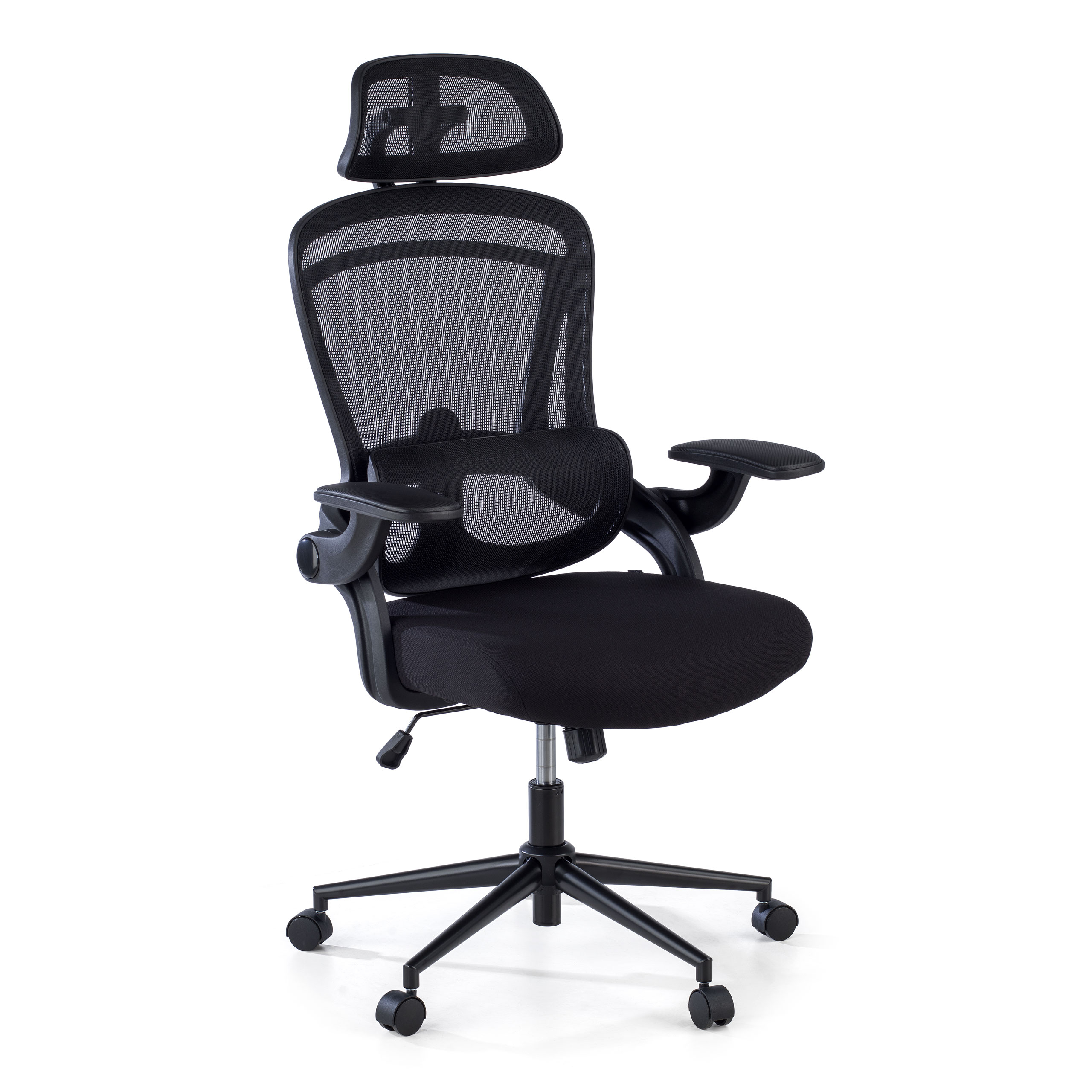 Sedia da scrivania ergonomica Optima, braccioli ribaltabi...