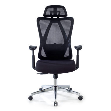silla ergonomica negro matrix malla brazos moviles soporte lumbar reposacabezas 3