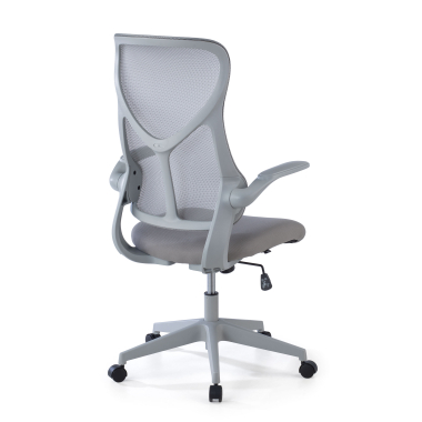 silla de oficina gris raptor malla brazos abatibles 8