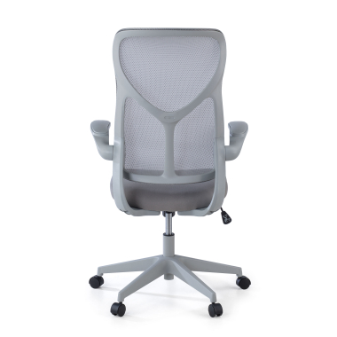 silla de oficina gris raptor malla brazos abatibles 6