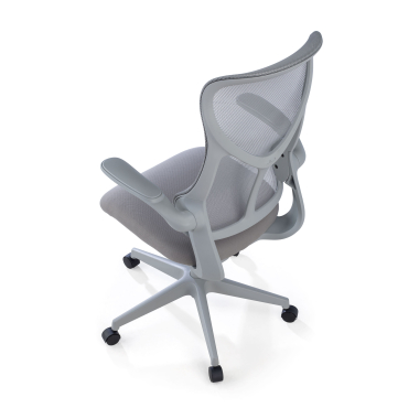 silla de oficina gris raptor malla brazos abatibles 9