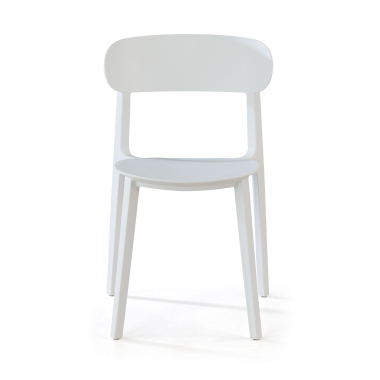 silla confidente blanco moon plastico sin brazos 3