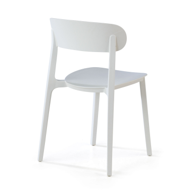 silla confidente blanco moon plastico sin brazos 7