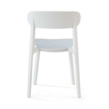 silla confidente blanco moon plastico sin brazos 8