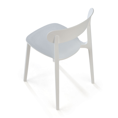 silla confidente blanco moon plastico sin brazos 9