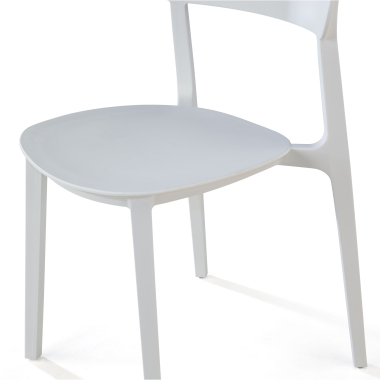 silla confidente blanco moon plastico sin brazos 5